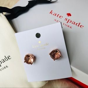 Kate spade rose gold crystal earrings